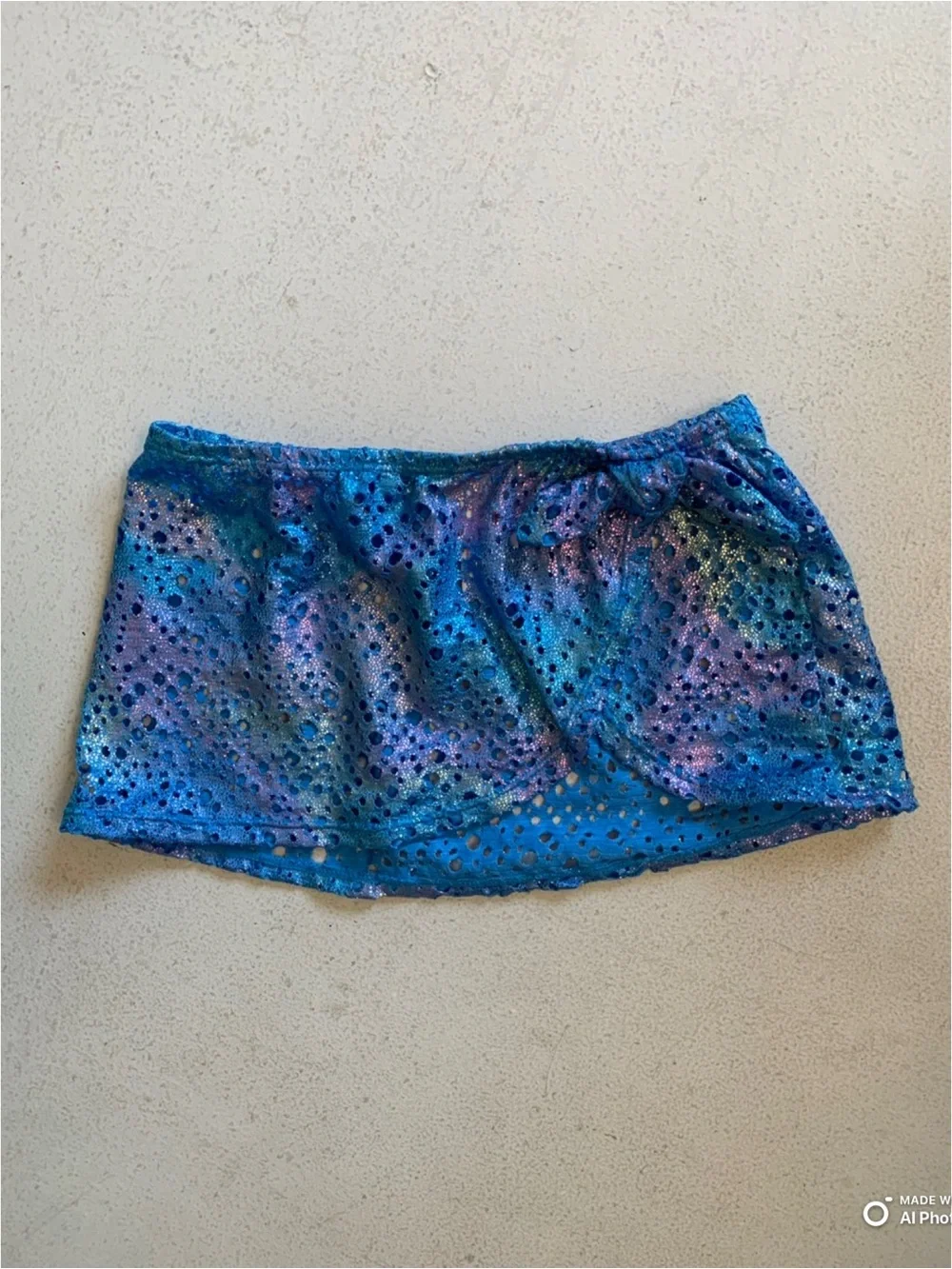 Cat & Jack Girl’s Blue Bikini Set Swimsuit + Coverup Size XS NWOT Beach Vacation